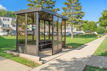 On-site city bus stop